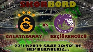 Skorbord Galatasaray Ankara Keçi̇örengücü Maçi
