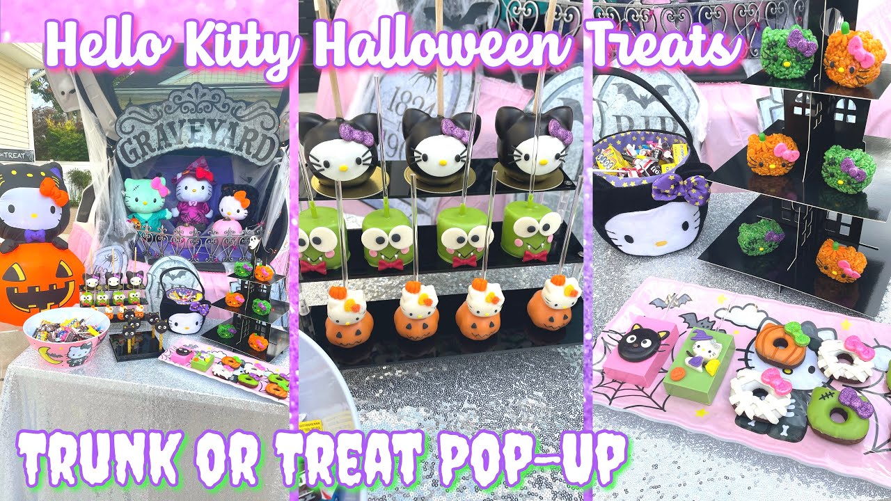 Хеллоуинские угощения Hello Kitty | Временное мероприятие «Trunk or Treat»