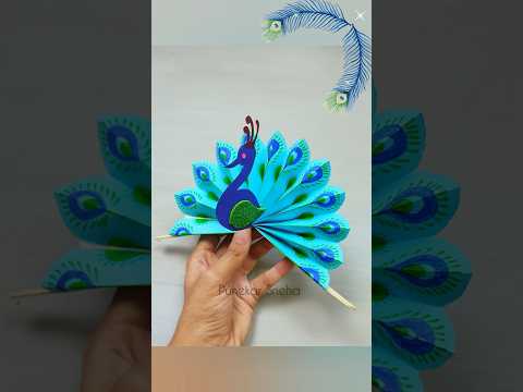 Peacock paper craft
