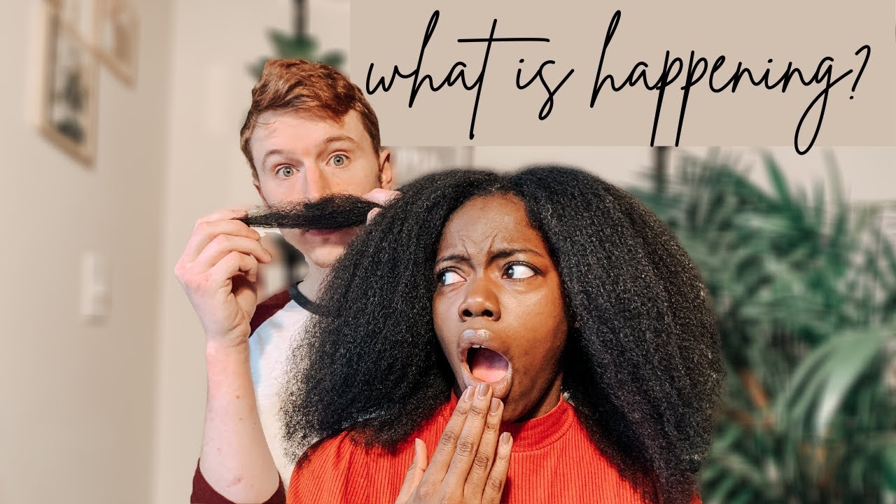 HUSBAND STYLES MY NATURAL HAIR | Interracial Couple