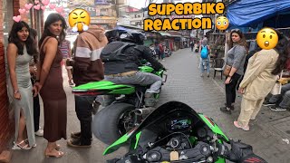 Superbike Reaction In Mcleodgang Market Ladki Toh Dekhte Reh Gyi