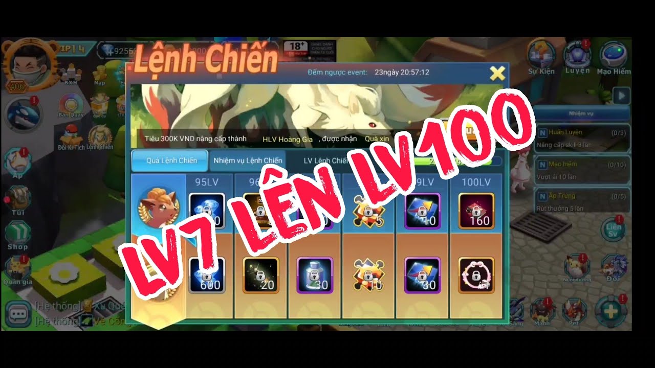 POKE ĐẠI CHIẾN | GIẢI MÃ LỆNH CHIẾN LV7 ĐẾN LV1O0 VÀ THỜI TIẾT QUÁI VẬT TRỖI DẬY