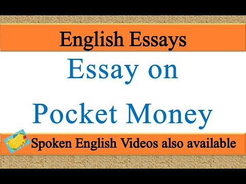 Write an essay on pocket money in english | Essay writing on pocket money | pocket money essay