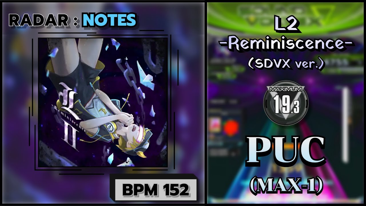 SDVX】L2 -Reminiscence- (SDVX ver.) (MXM) PUC - YouTube