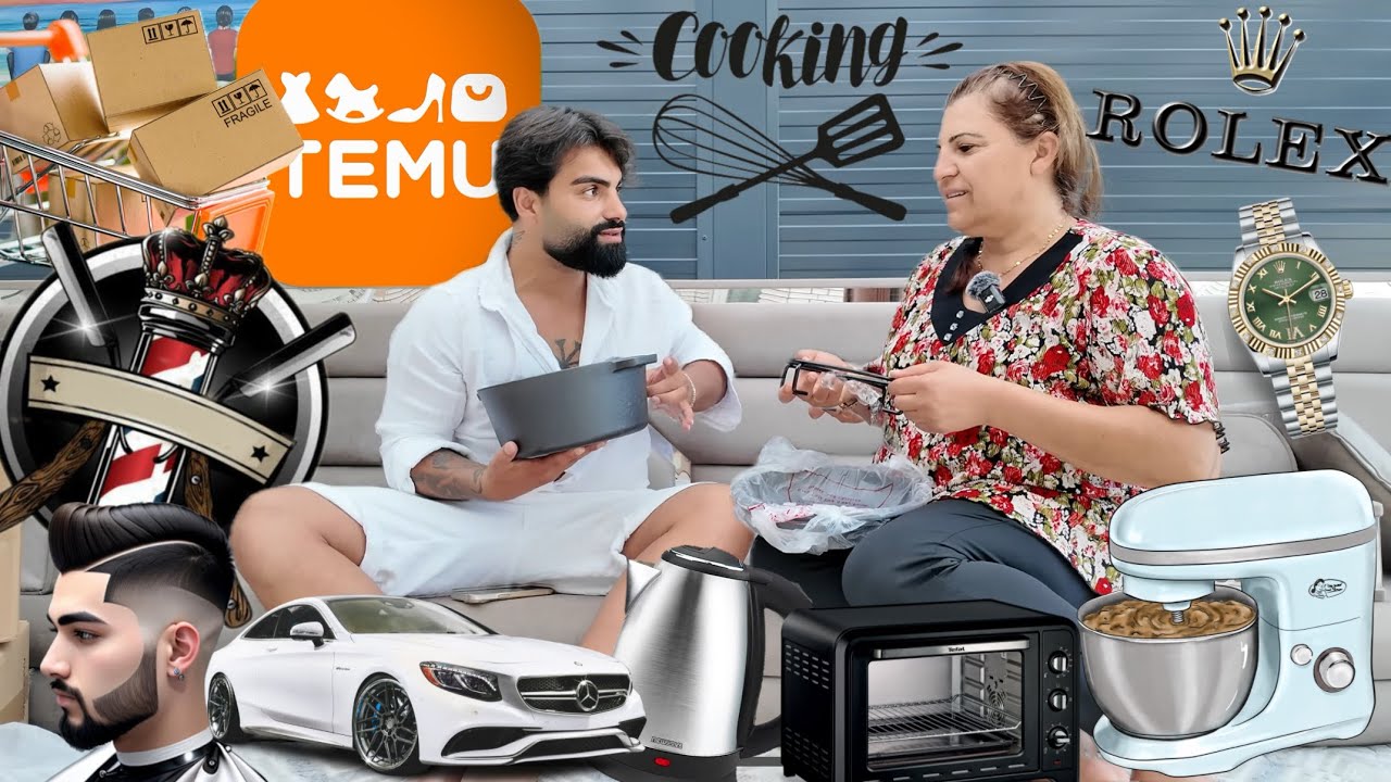 XXL TEMU HAUL | KÜCHENGERÄTE | FRISEUR & AUTOARTIKEL | 100€ GUTSCHEIN | Rami.K X BasnasKüche 