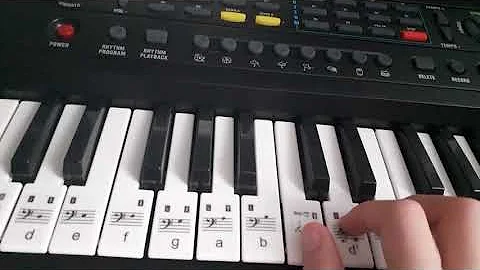 me playing songs on key piano