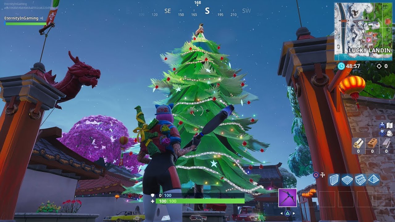 Fortnite All Holiday Tree Locations Walkthrough 14 Days of Fortnite