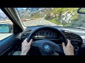POV: Loud BMW E36 325i on a Curvy Mountain Road (Raw Sound)
