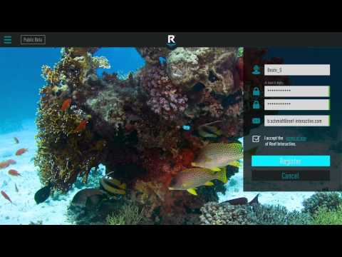 Reef Interactive Tutorial: Registrieren und Passwort vergessen