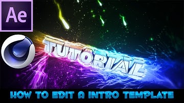 How To Edit A Intro Template On After Effects And Cinema4D(2017)!