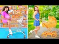 FUNNY PREGNANCY SITUATIONS || 24 Hours Being Pregnant Challenge By 123 GO! CHALLENGE