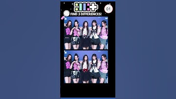 ILLIT Spot the Difference! 👀✨ Can You Find All 3? #shorts