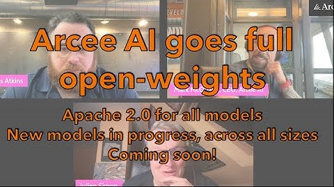 Arcee AI live webinar - 18/09/2025