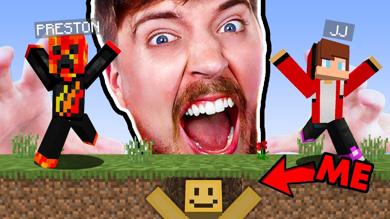 EXTREME MRBEAST'S HIDE AND SEEK IN MINECRAFT!!! - YouTube