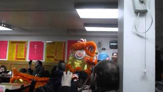 Lion/Dragon Dance at Restaurant 2.22.15