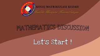 DM015 MATHEMATICS ASSIGNMENT P3T6 2020