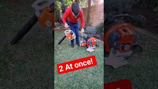 How not to start a Stihl and Husqvarna machine. #michaelstoolbench #stihl #husqvarna #bg56 #321c
