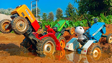 Diy tractor stuck in mud mini science project #part25।Diy tractor stuck। fasa tractor।