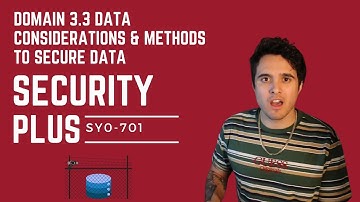 SECURITY PLUS COURSE 2024: Learn IT! 💻 Domain 3.3 General Data Considerations- SY0-701 FULL COURSE