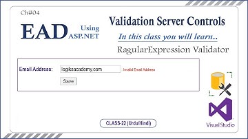 Regular Expression Validator Server Control in asp.net | Urdu/Hindi | Ch#04 | Class-22 | Learn EAD