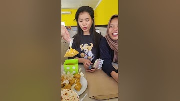 5 Indonesian girls feed me nasi padang food PART 1