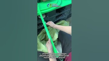 UHMWPE Chain Guide Rail Being Machined on Milling Machine