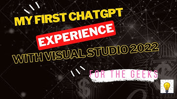 My first experience with using chatGPT in Visual Studio 2022