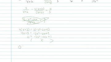 Solving a Rational Equation -  Problem 3