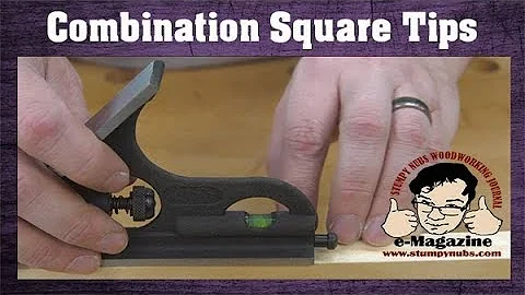 10 AMAZING things you can do with a combination square!