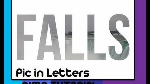 PIC IN LETTERS | GIMP TUTORIAL