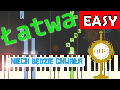 🎹 Niech będzie Chwała i Cześć i Uwielbienie - Piano Tutorial (łatwa wersja) 🎵 NUTY W OPISIE 🎼