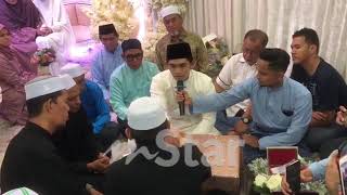 Dengan sekali lafaz sah menjadi suami isteri