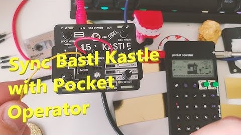 How to Sync a Bastl Kastle with Pocket Operators - Easy, Quick and Detailed - with ONE cable.