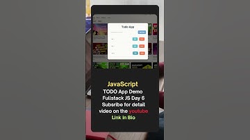 JavaScript TODO App Demo | Fullstack JS Day 6