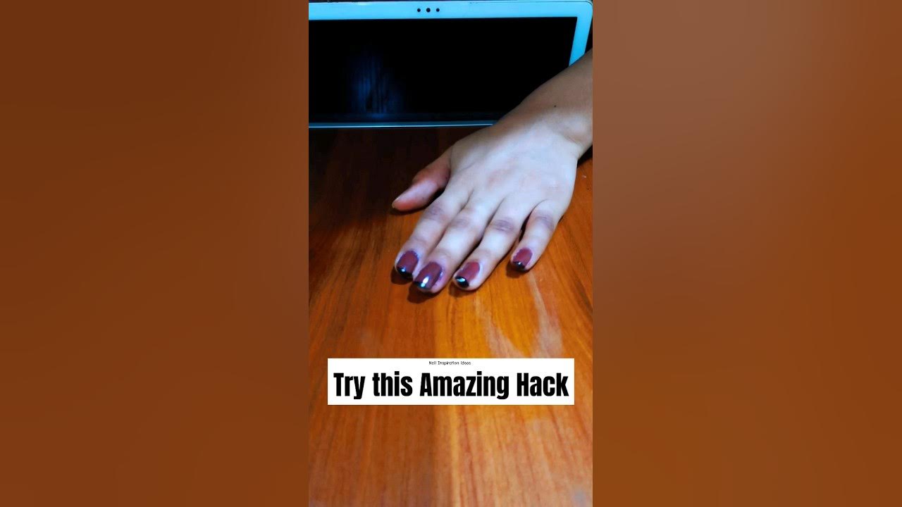If you don't have nail stamper try this Amazing Hack 😱 nails ytshorts