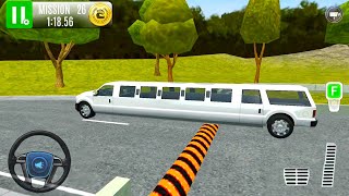 White Limousine Car Driving - Highway Gas Station Service #5 - Android Gameplay screenshot 1