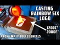 Making Brass Rainbow Six logo with empty bullet shells