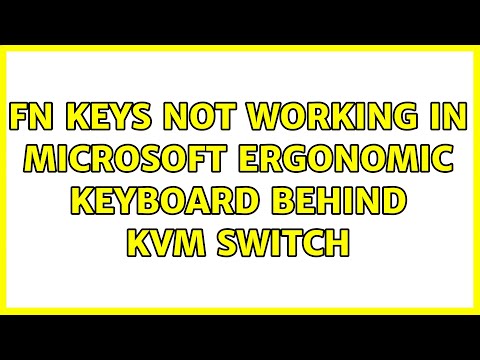 Ubuntu: Fn keys not working in Microsoft ergonomic keyboard behind KVM switch