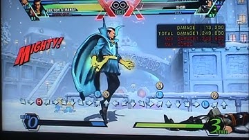 UMVC3: Tron/Doom/Strange Superjump Grab 1.249M (1 Meter Start) & Extra