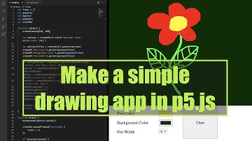 Make a simple drawing app in p5.js | Coding Project #7