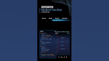 Modern Navbar in Website #coding #css #shortvideo #shortsfeed #shorts #short #short #html5 #website