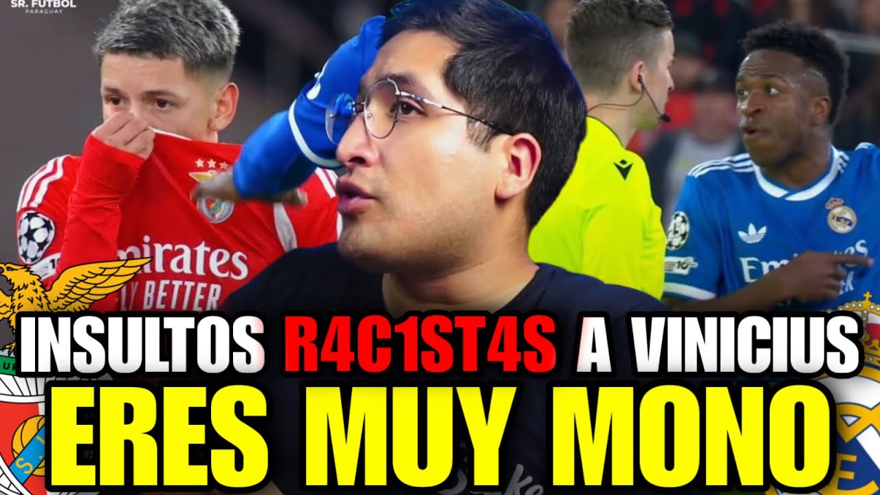 VINICIUS VÍCTIMA DE R4C1SM0 VS BENIFICA 💥 MBAPPÉ LO DEFIENDE Y MOURINHO RESPONDE 🔥