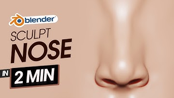 How to Sculpt Realistic Nose in Blender in 2 Minutes