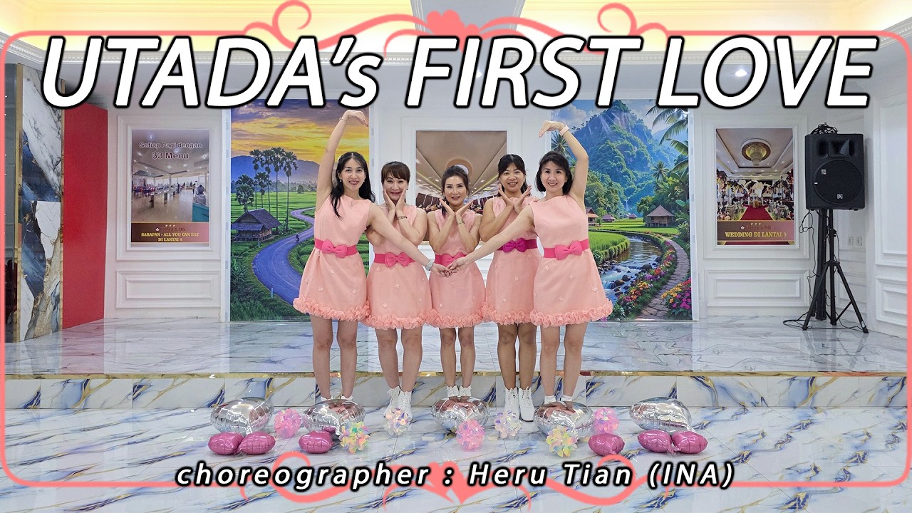 UTADA'S FIRST LOVE | Valentine 2026 | LINE DANCE | THE ANGELS | Heru Tian