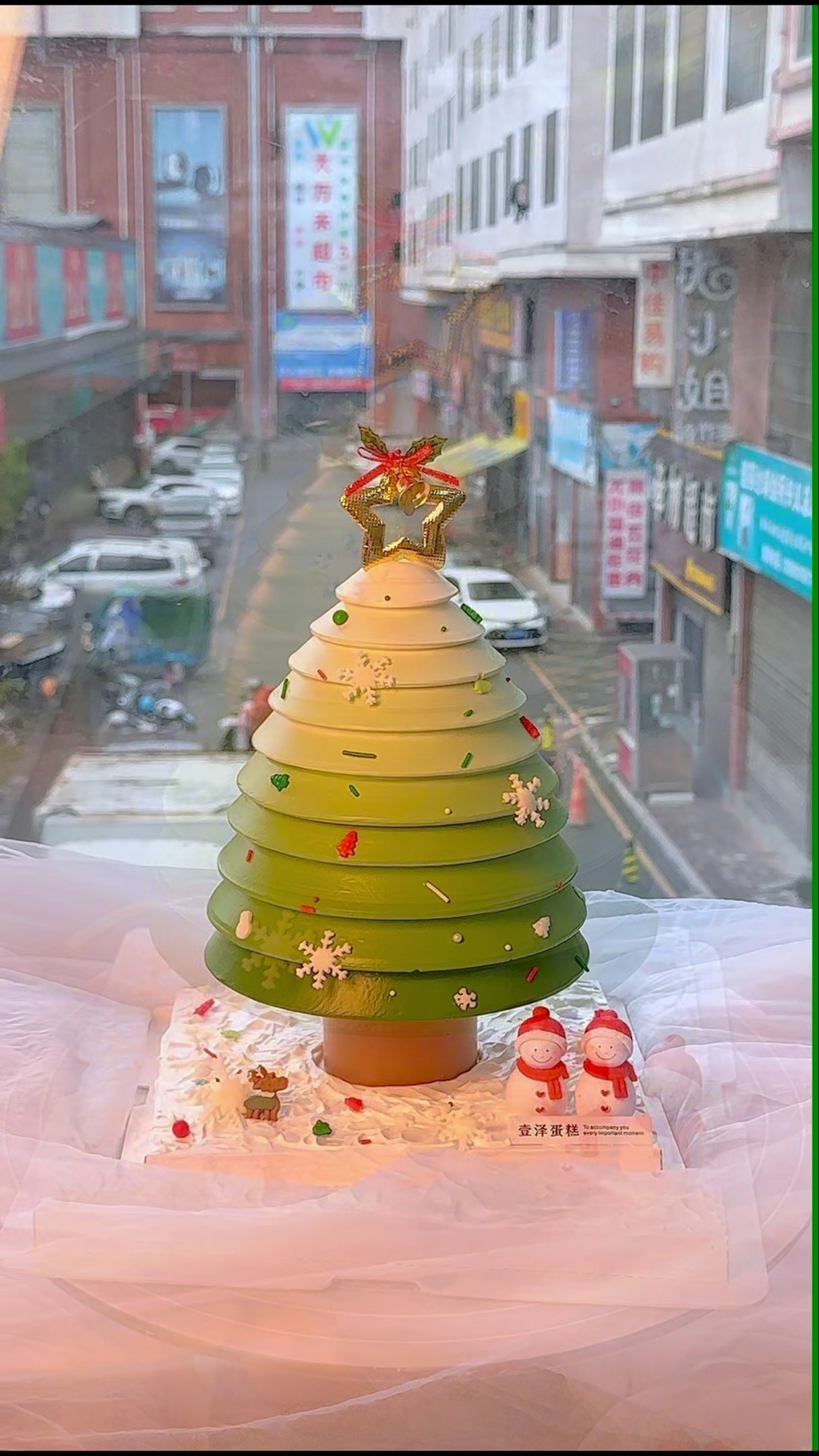 Christmas tree cake making tutorial Christmas tree Share the making process every day Popular cake