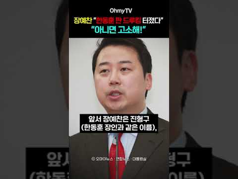 장예찬 &amp;quot;한동훈 판 드루킹 터졌다&amp;quot;... &amp;quot;아니면 고소해!&amp;quot; #shorts