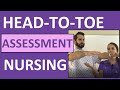 Headtotoe assessment nursing  nursing physical health assessment exam skills