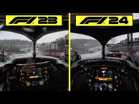 : F1 24 vs F1 23 Early Graphics Comparison | Circuit de Spa-Francorchamps | RTX 4080