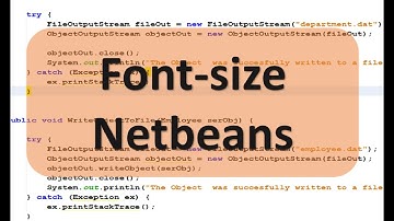 Thay đổi font-size và làm đậm chữ trong Netbeans - How to change NetBeans Font Size