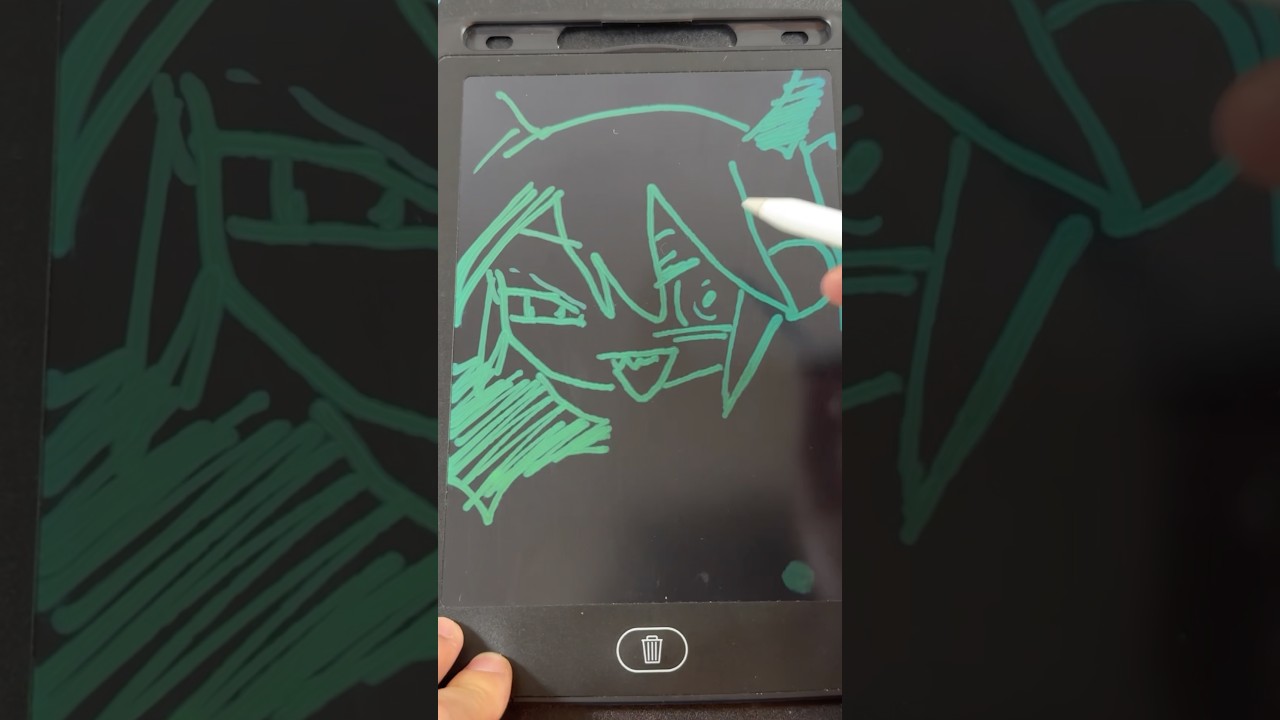 Drawing an electronic memo for Miku ! #アクマバライ